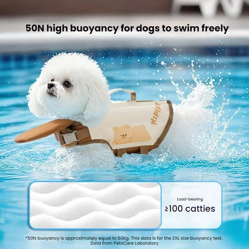 Adjustable Dog Life Jacket – Buoyant Summer Swim Vest for Small Dogs