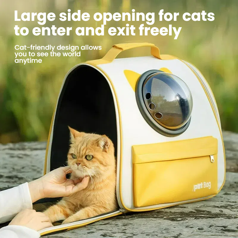 Large Capacity Cat Backpack Carrier Space Capsule for Travel and Hiking