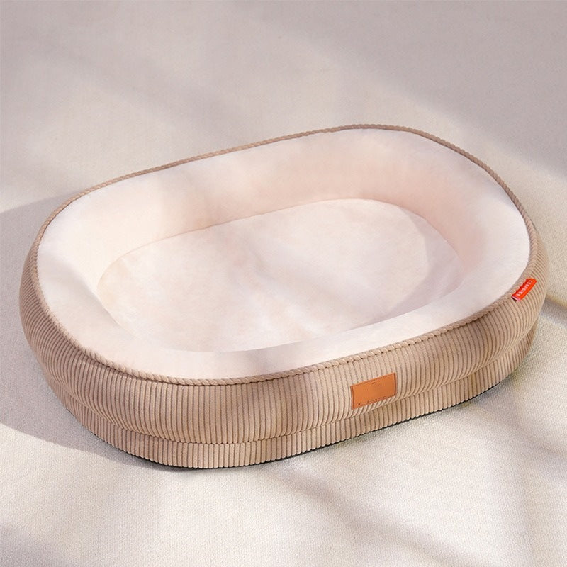 All-Season Washable Soft Dog Bed, Anti-Slip Mat for Medium Dogs, Thickened Cat Mat, Comfortable Pet Bed
