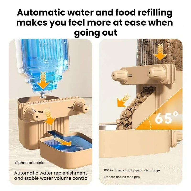Dog Hanging Water Dispenser & Cat Water Bowl Automatic Feeder Dual Use Water Bottle Pet Supplies