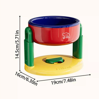 🐾 Adjustable Elevated Pet Bowl with Suction Base – Ergonomic & Spill-Proof Design