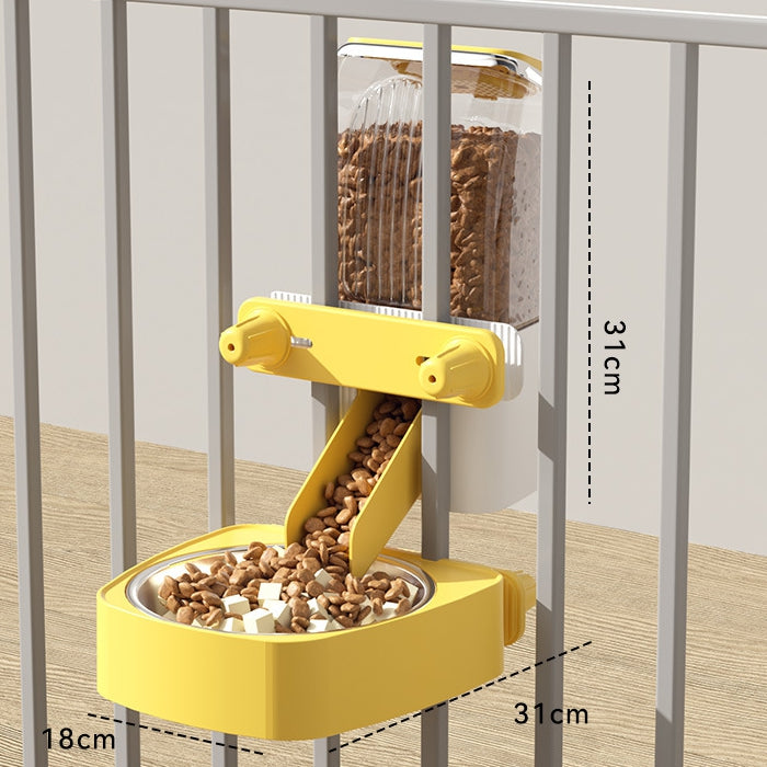 Dog Hanging Water Dispenser & Cat Water Bowl Automatic Feeder Dual Use Water Bottle Pet Supplies