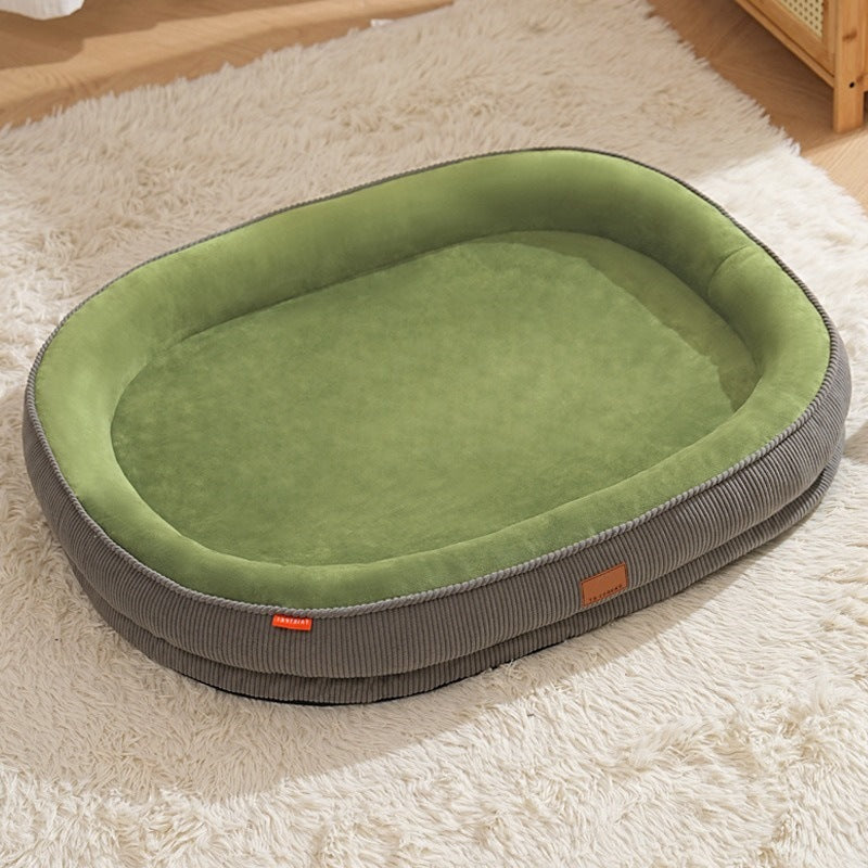 All-Season Washable Soft Dog Bed, Anti-Slip Mat for Medium Dogs, Thickened Cat Mat, Comfortable Pet Bed