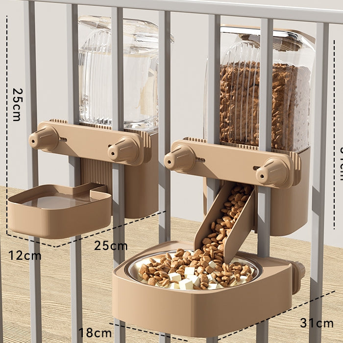 Dog Hanging Water Dispenser & Cat Water Bowl Automatic Feeder Dual Use Water Bottle Pet Supplies